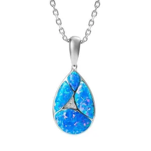 Opal Pieces of Love Teardrop Pendant