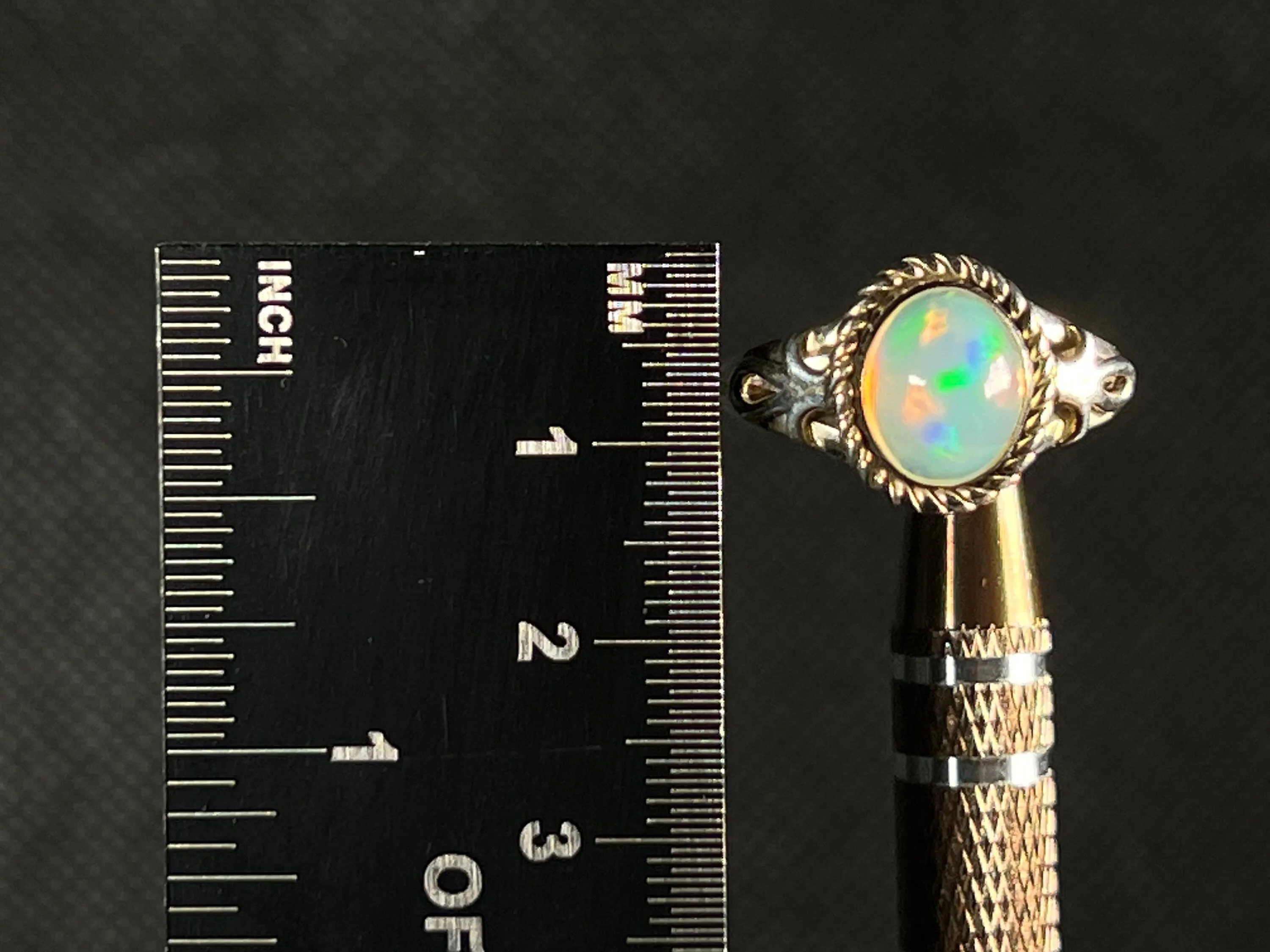 OPAL RING - Sterling Silver, Size 9 - Ethiopian Opal Rings for Women, Bridal Jewelry, Welo Opal, 51773