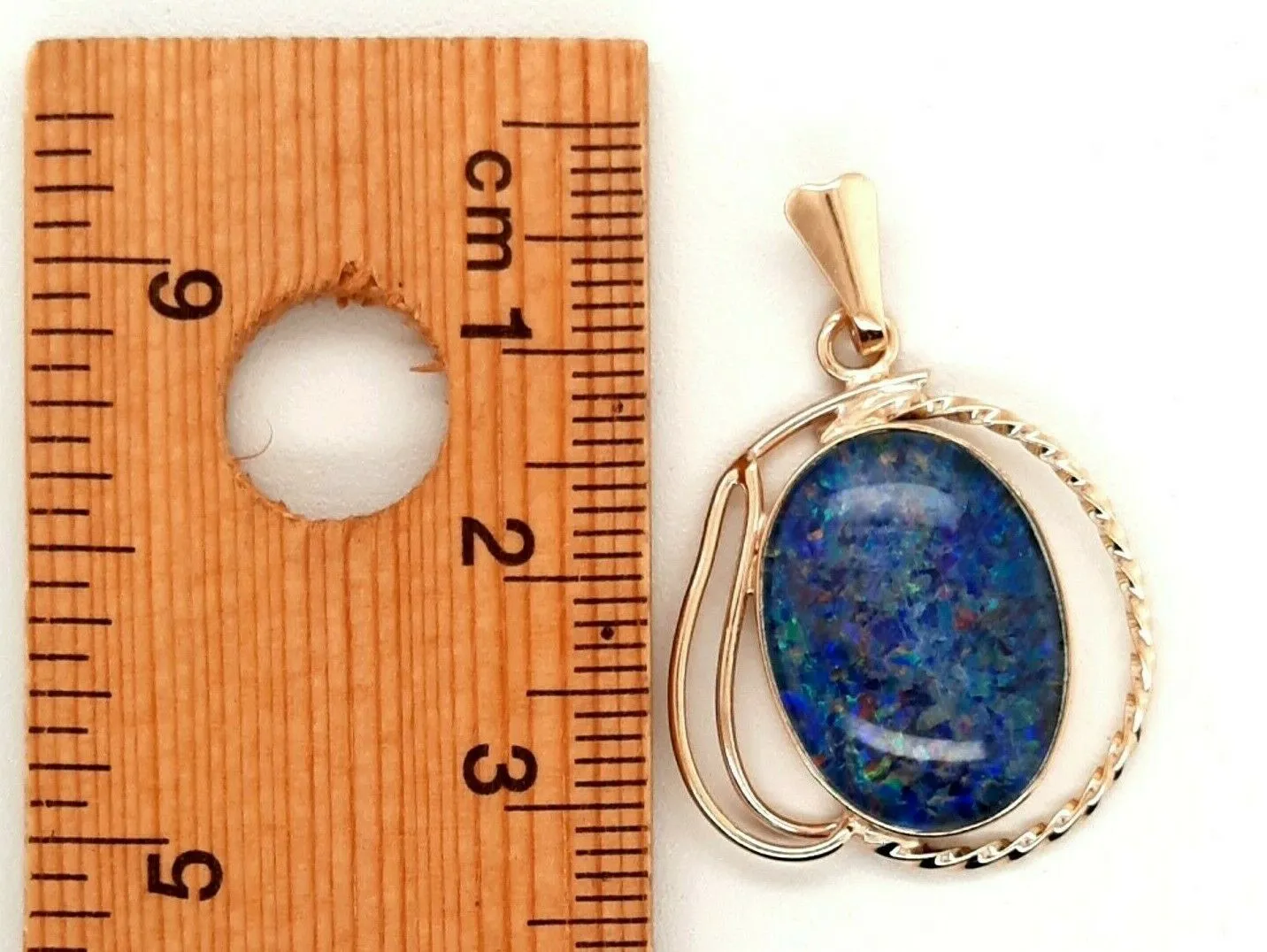 Opal Triplet & 9ct Yellow Gold Pendant - Fine Jewellery