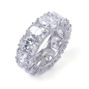Oval Diamond Infinity Band