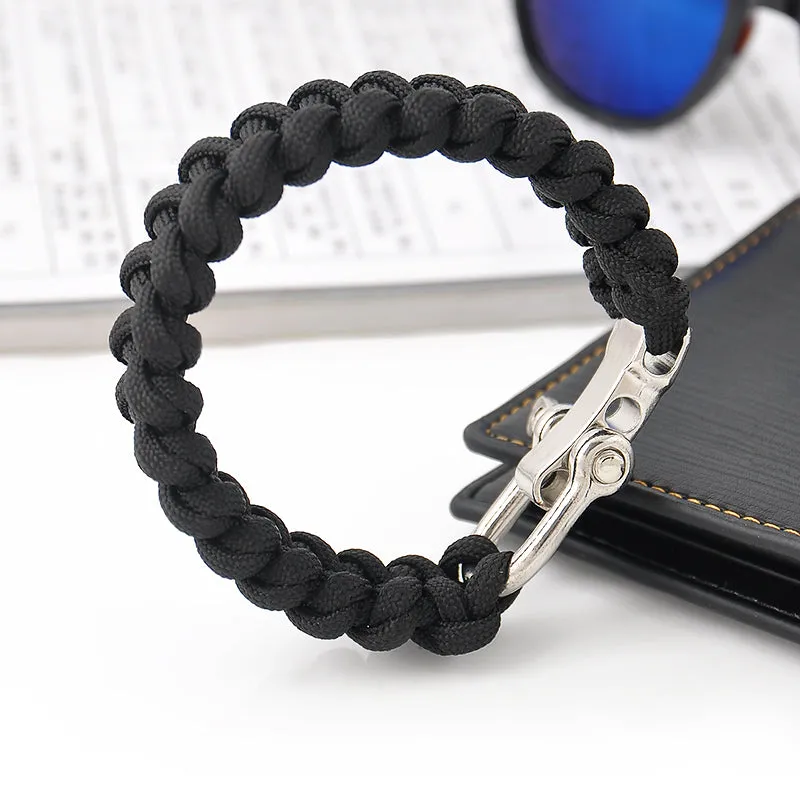 Parachute Cord Weave Buckle Bracelet