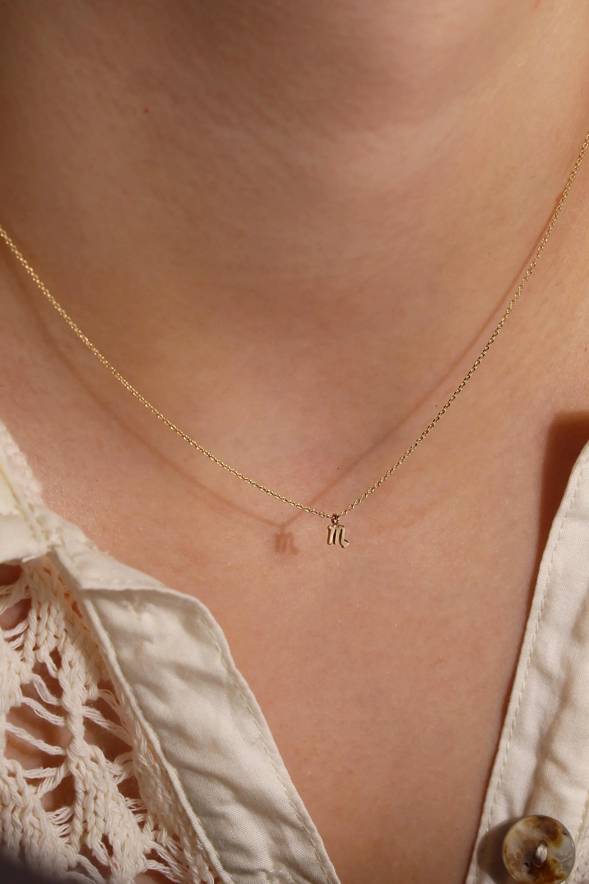 PETITE SCORPIO ZODIAC NECKLACE