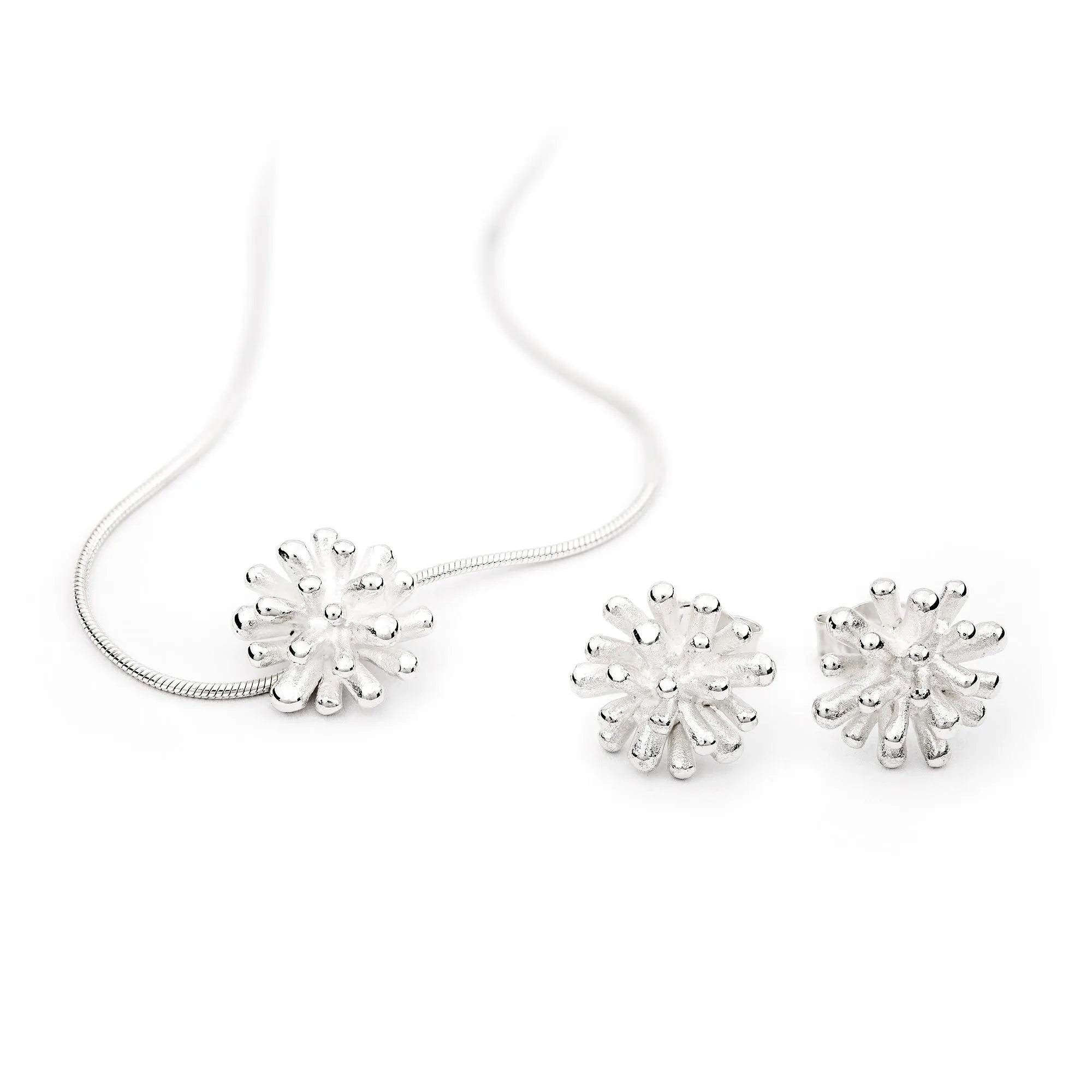 Polydora silver earrings S