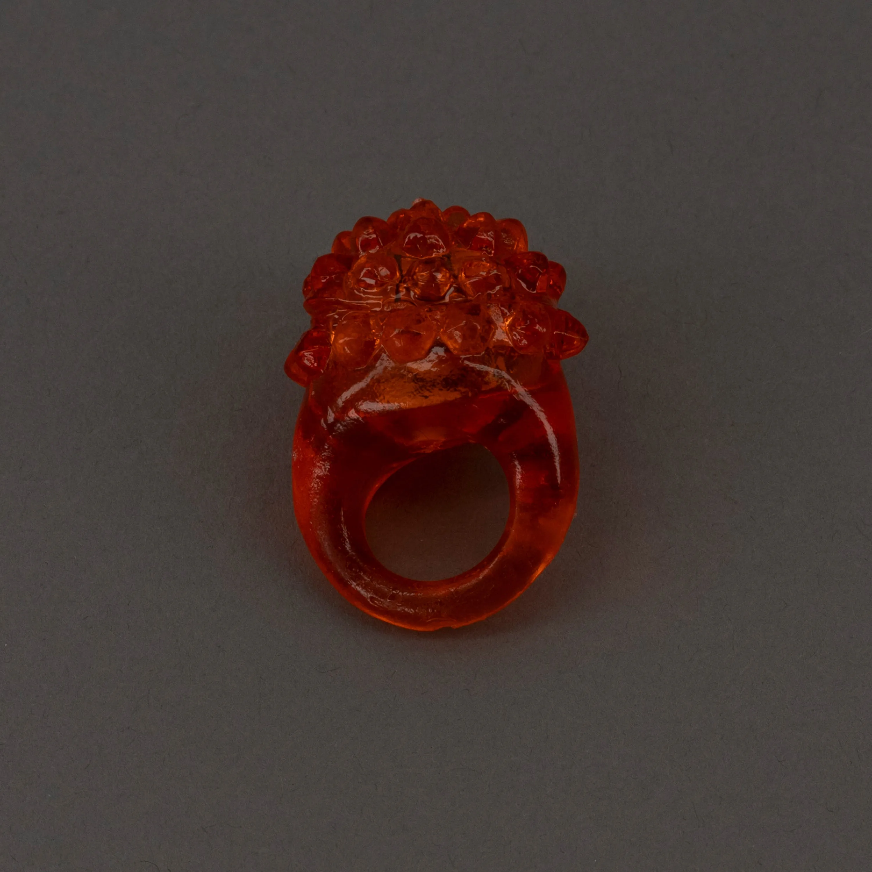 Red LED Flashing Jelly Bumpy Light Up Rings - Pack of 96