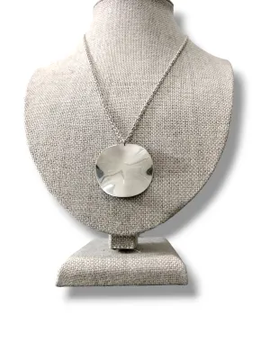 Retired  Ippolita Wave Disc in Sterling Silver Necklace