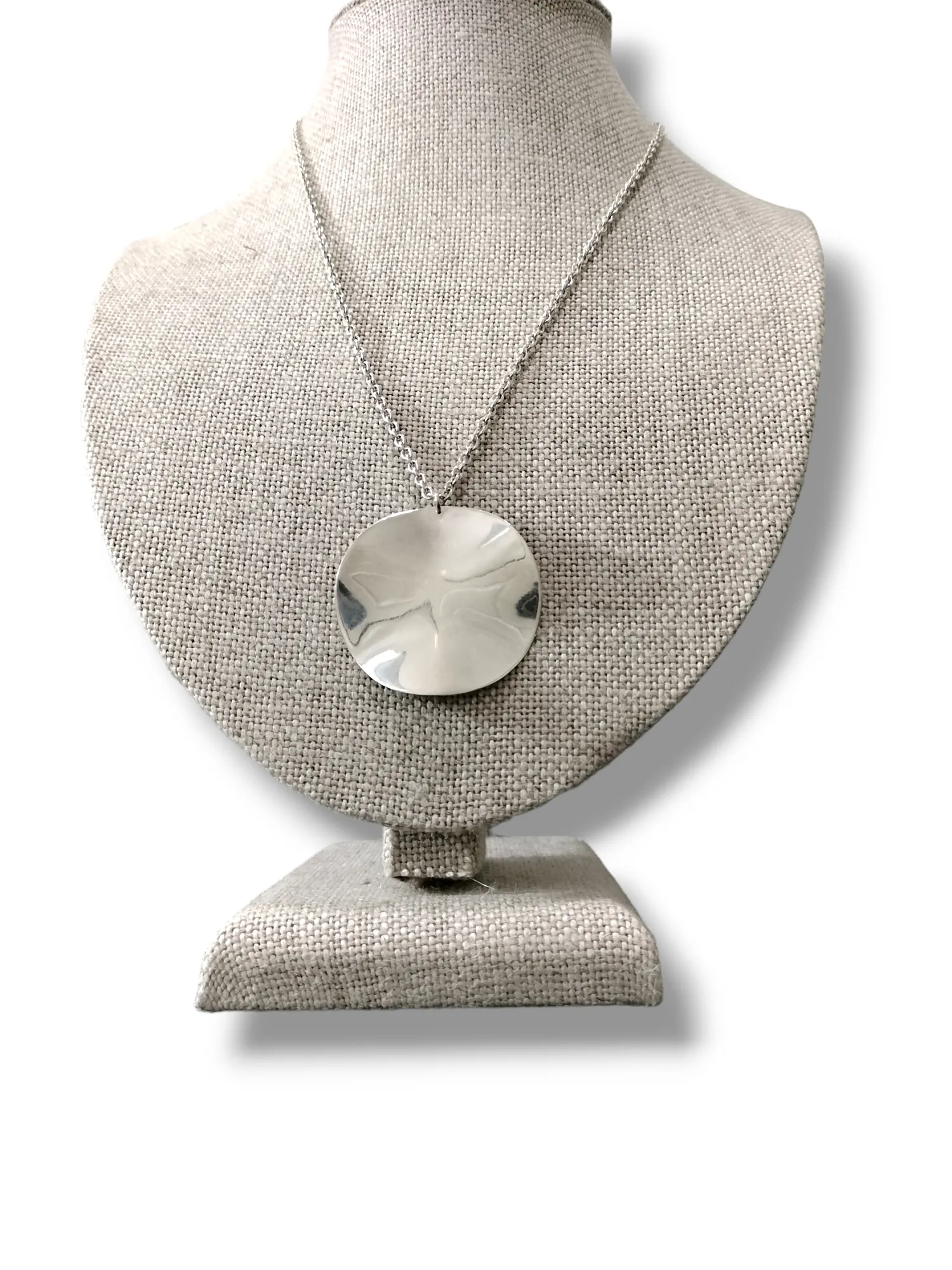 Retired  Ippolita Wave Disc in Sterling Silver Necklace