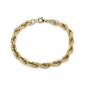 Rope Chain Bracelet (Gold-Plated)