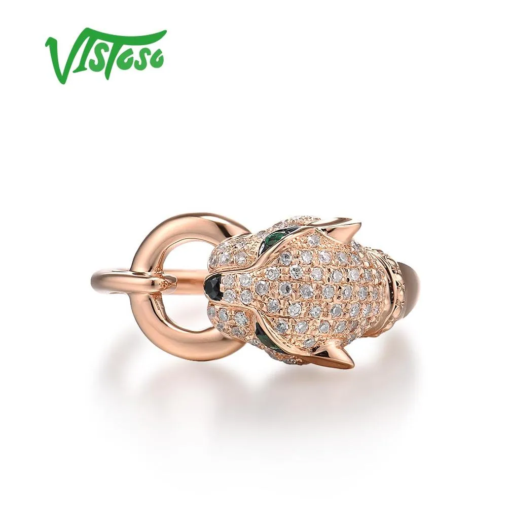 Rose Gold Leopard Ring
