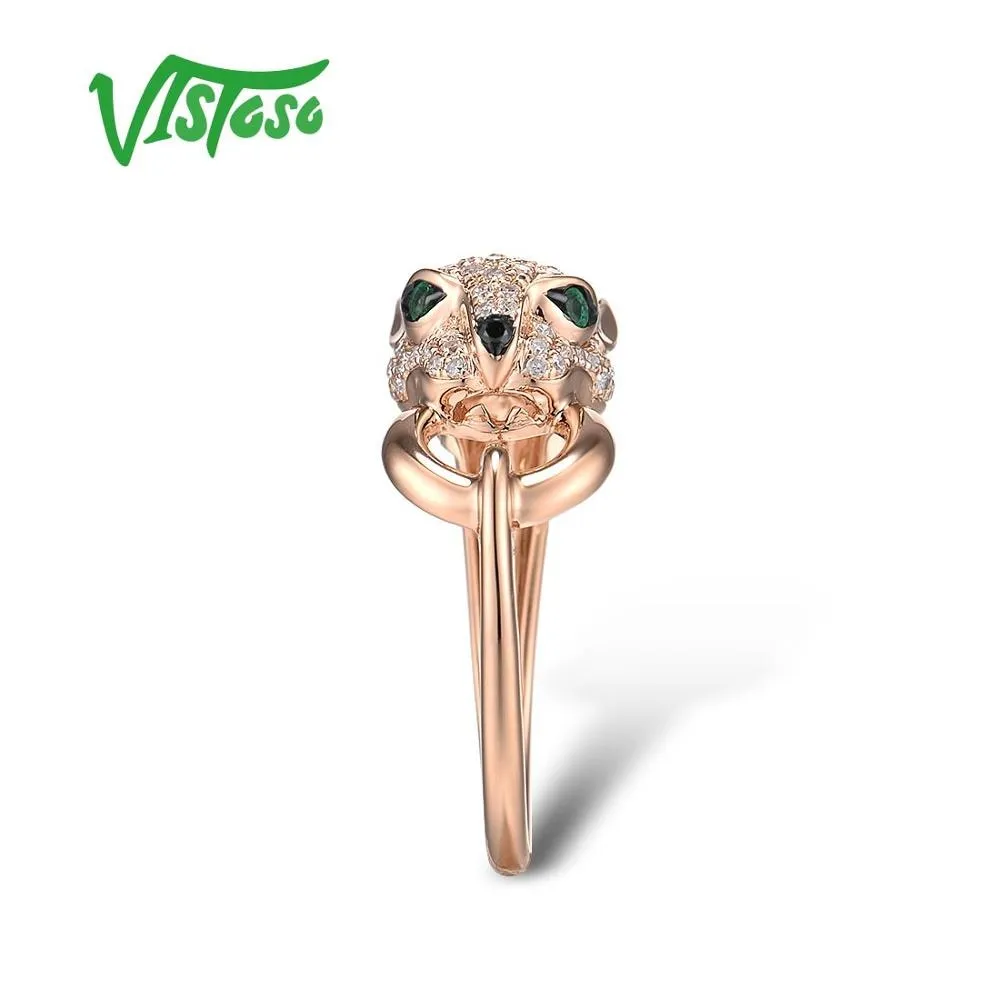 Rose Gold Leopard Ring