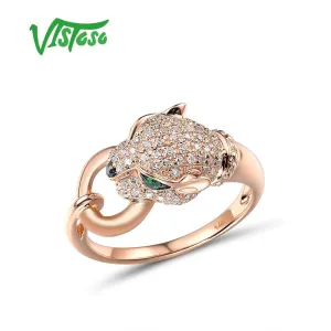 Rose Gold Leopard Ring