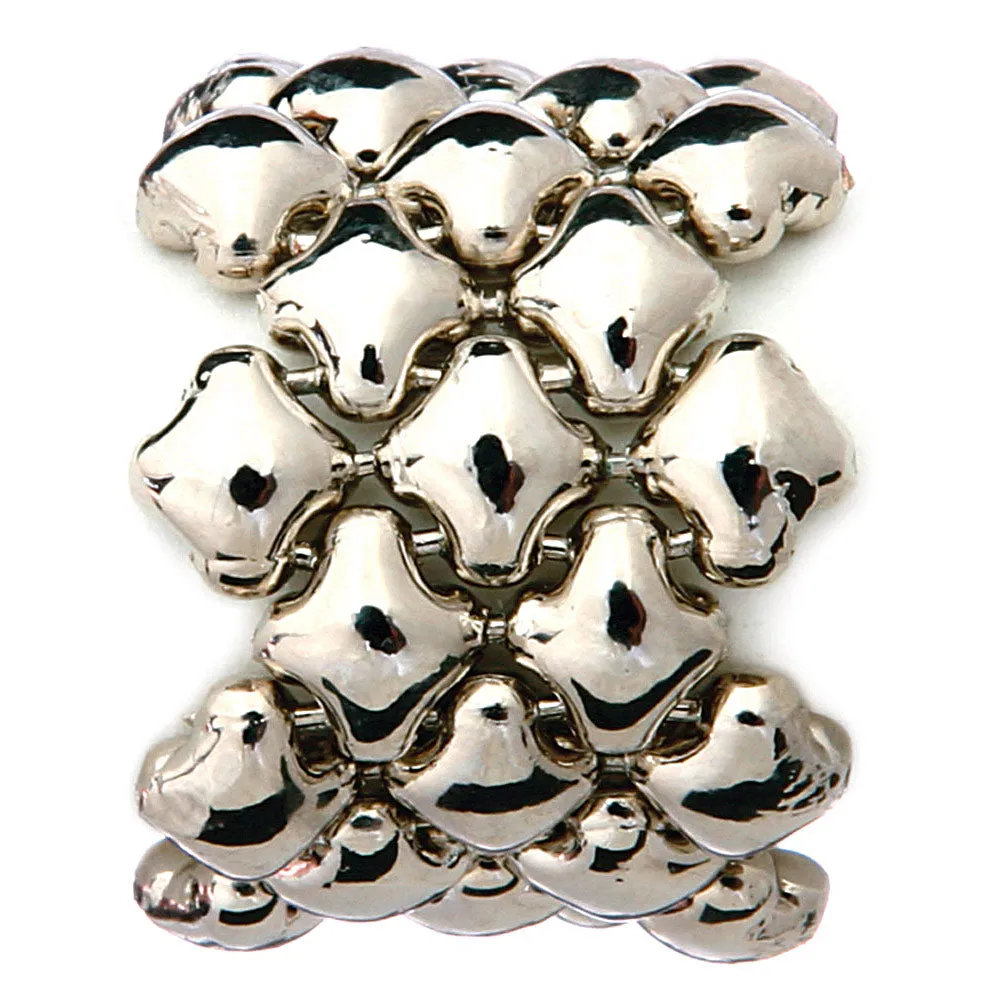 SG Liquid Metal RING1-N Chrome Finish Ring by Sergio Gutierrez