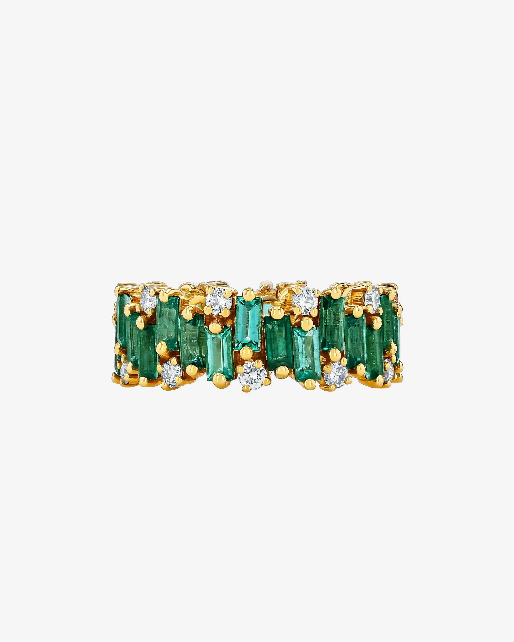 Shimmer Audrey Emerald Eternity Band