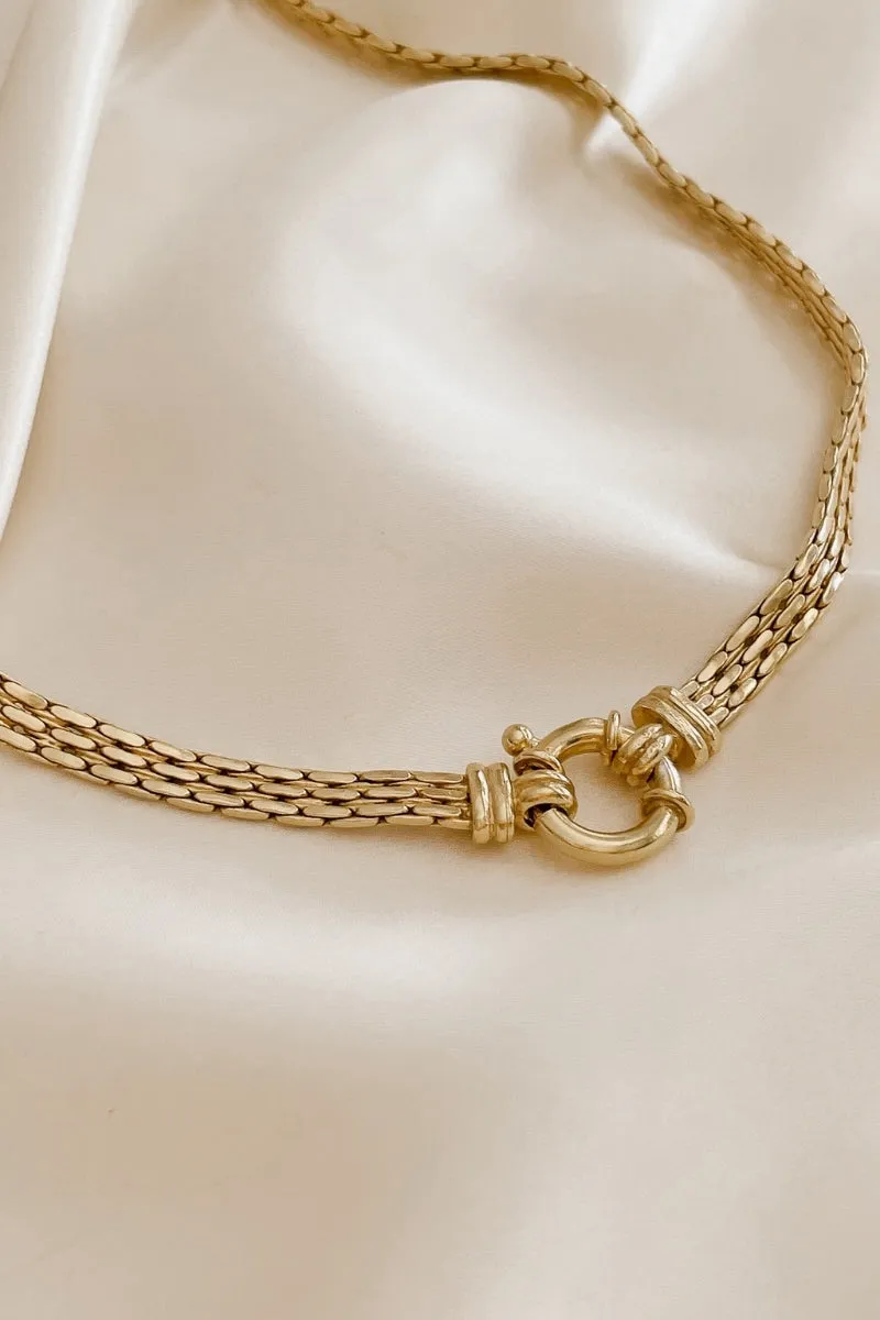 Signature Statement Necklace - Gold