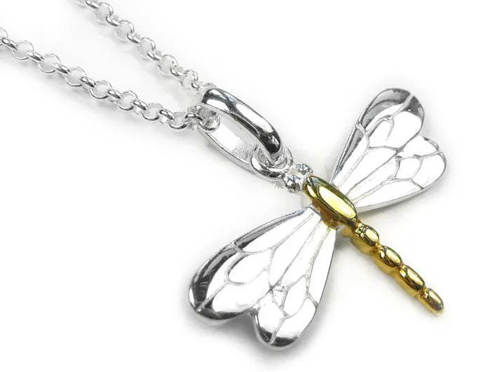 Silver Earrings - Dragonfly