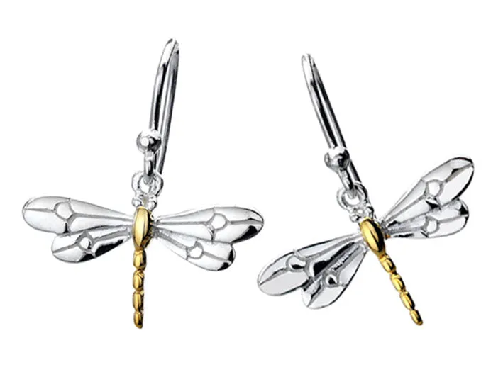 Silver Earrings - Dragonfly