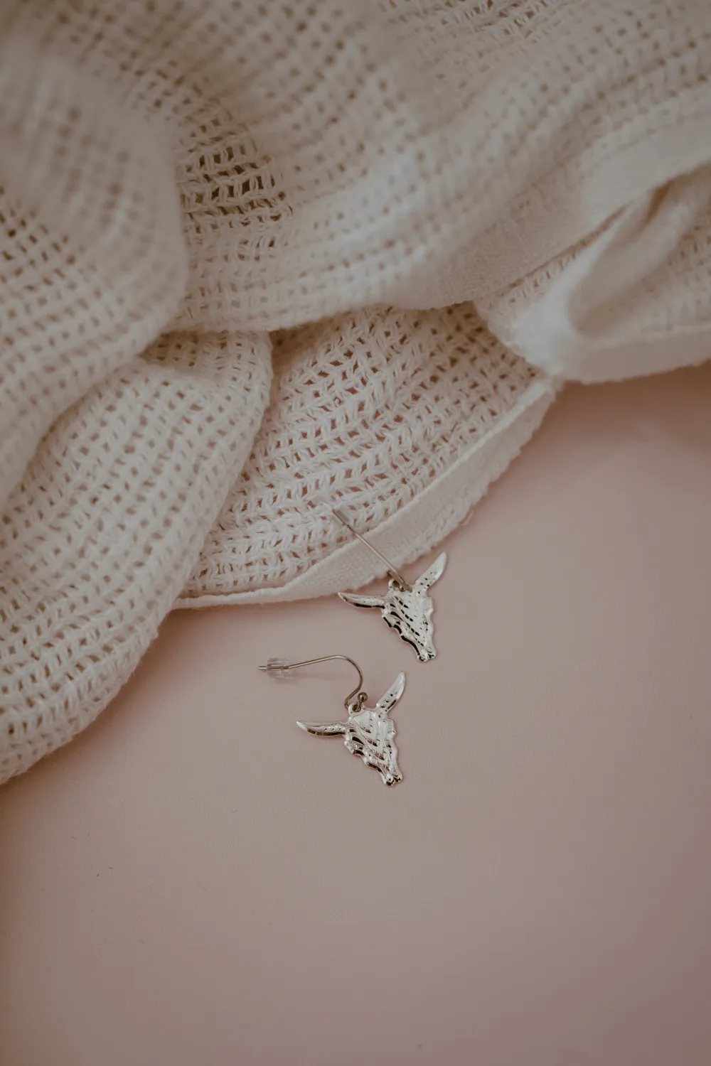 Silver Skull Earrings
