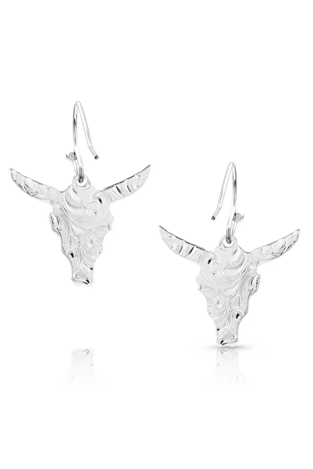 Silver Skull Earrings