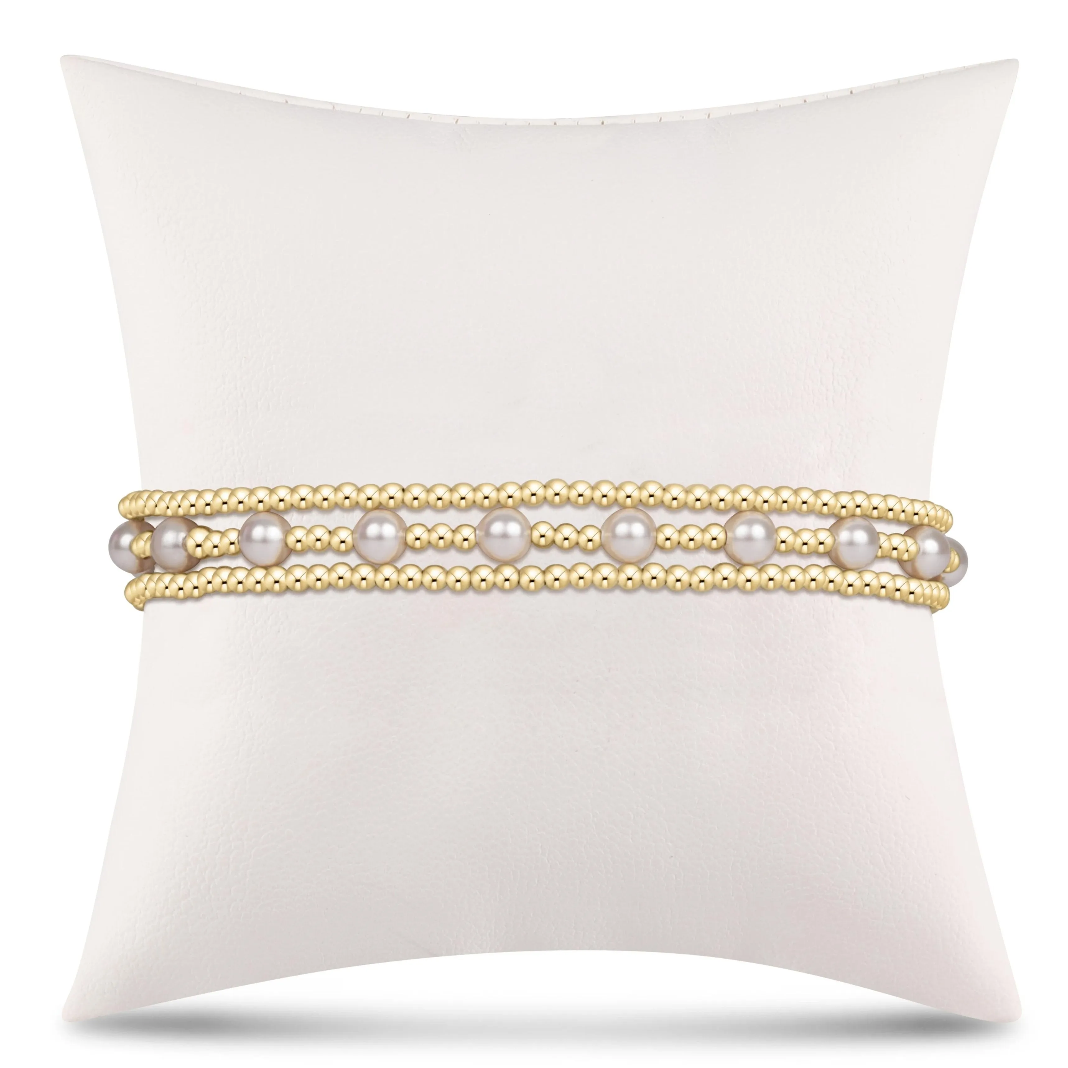 simply classic sincerity stack - pearl - stack of 3