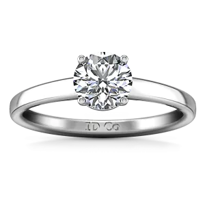 Solitaire Engagement Ring Nuovo 14K White Gold