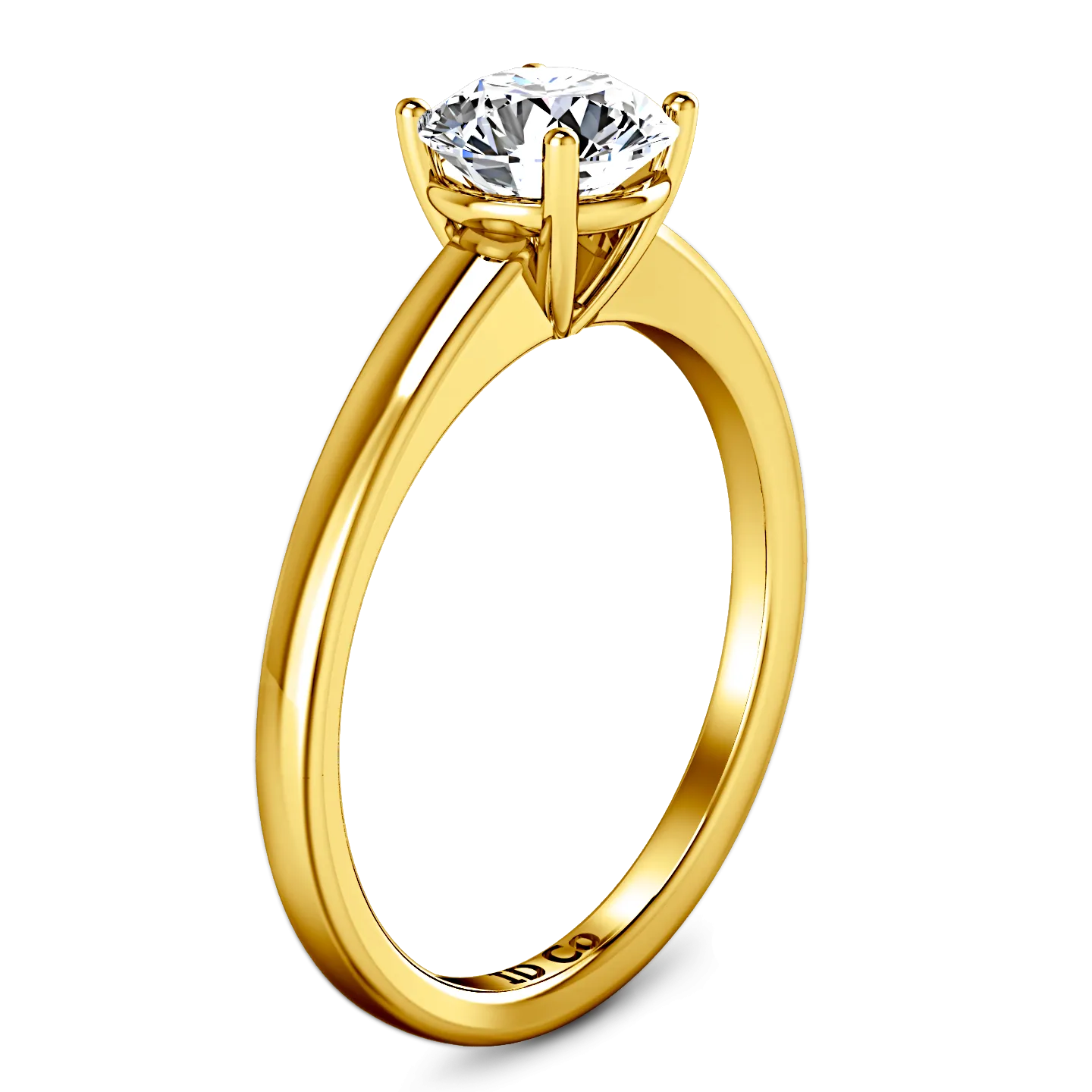 Solitaire Engagement Ring Nuovo 14K Yellow Gold