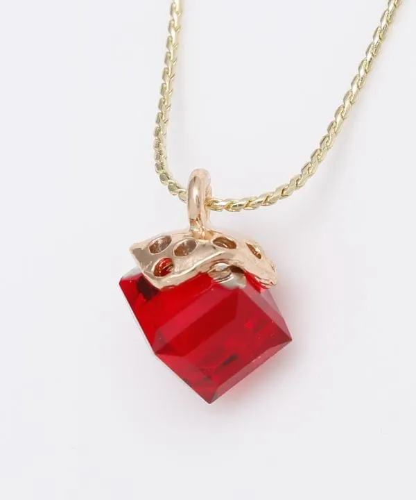 Square Czech Glass Necklace