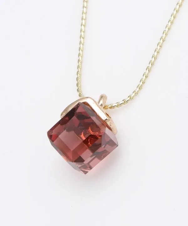 Square Czech Glass Necklace