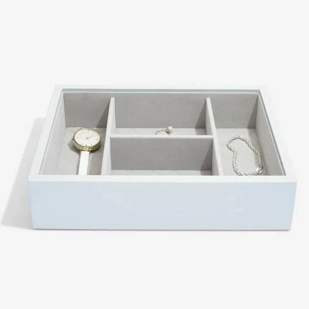 Stackers Powder Blue Leather Jewellery Box Set3 75458