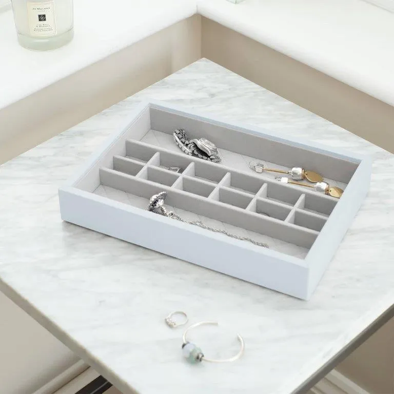 Stackers Powder Blue Leather Jewellery Box Set3 75458