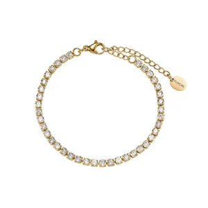 Stainless Steel Bracelet With Stones Gold Colour
