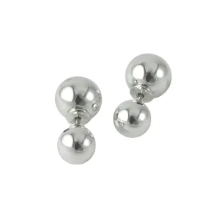 Sterling Silver Double-Sided Stud Earrings