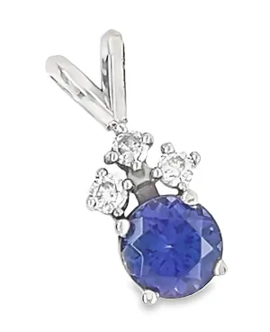 Tanzanite and Diamond Pendant