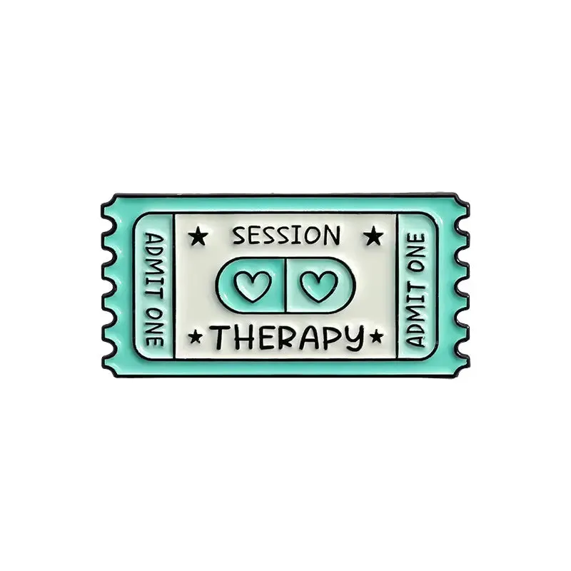 Therapy Session Brooch Enamel Pin