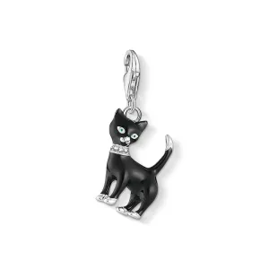Thomas Sabo Charm Pendant Cat Black