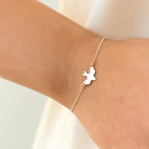 Tiny Peace Dove Bracelet