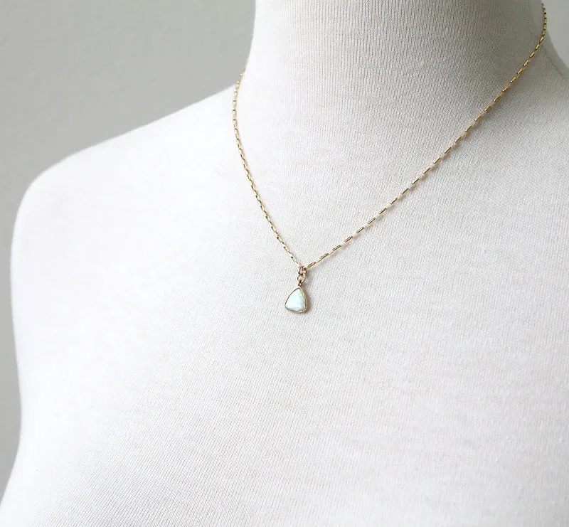 Trillion Opal Necklace