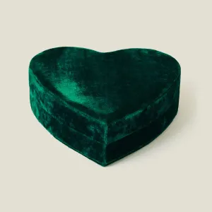 Velvet Heart Jewellery Box Teal