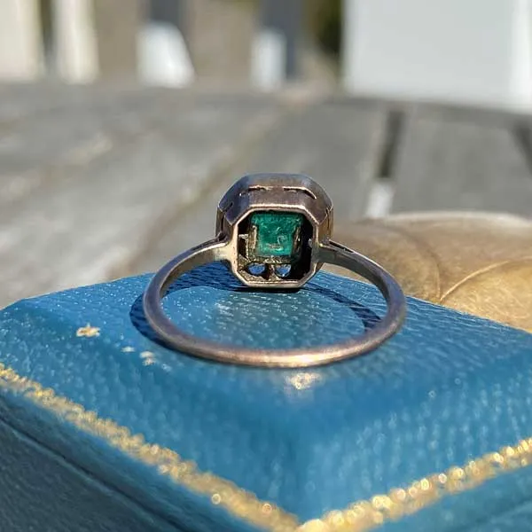 Vintage Emerald & Diamond Ring