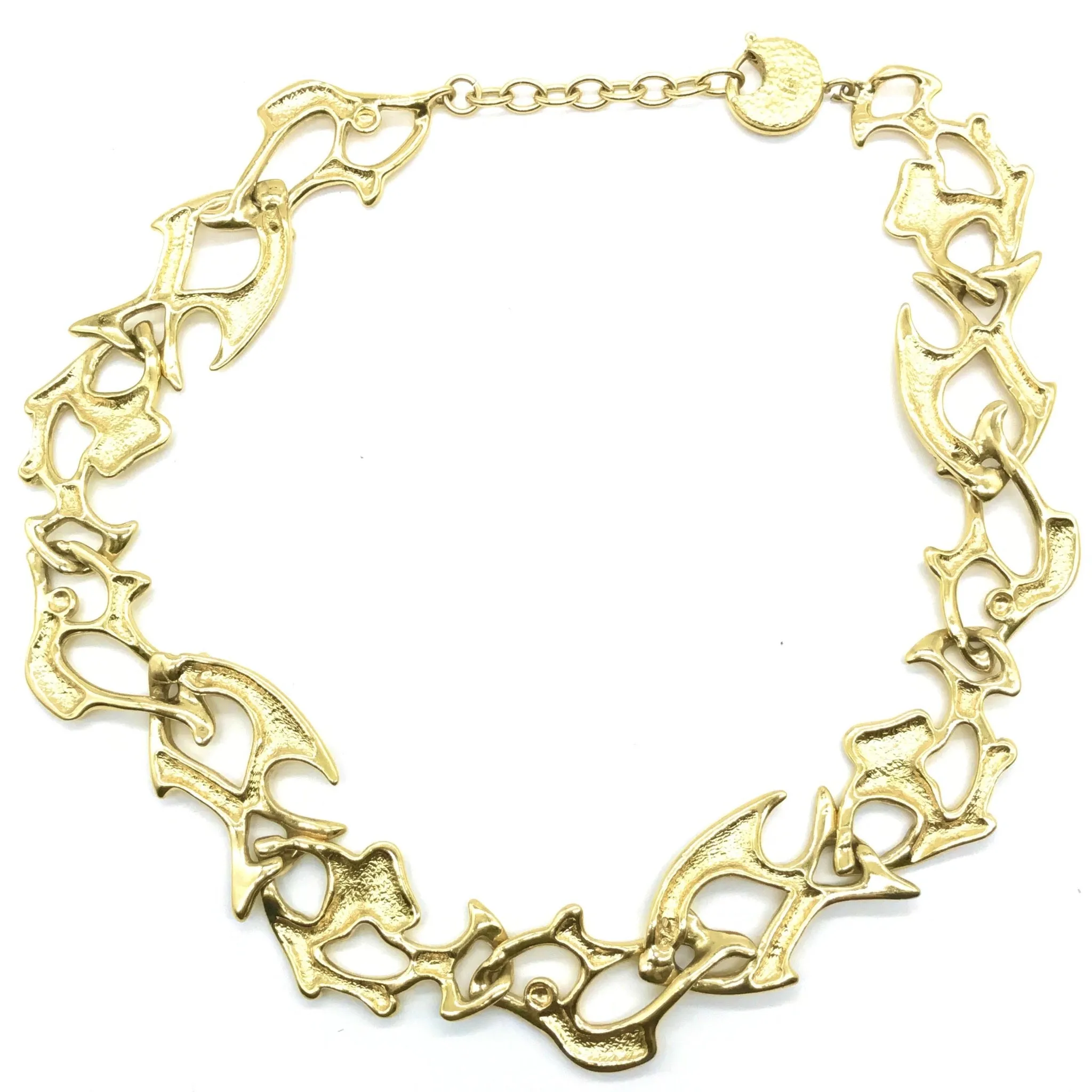 Vintage YSL Yves Saint Laurent Fish Necklace