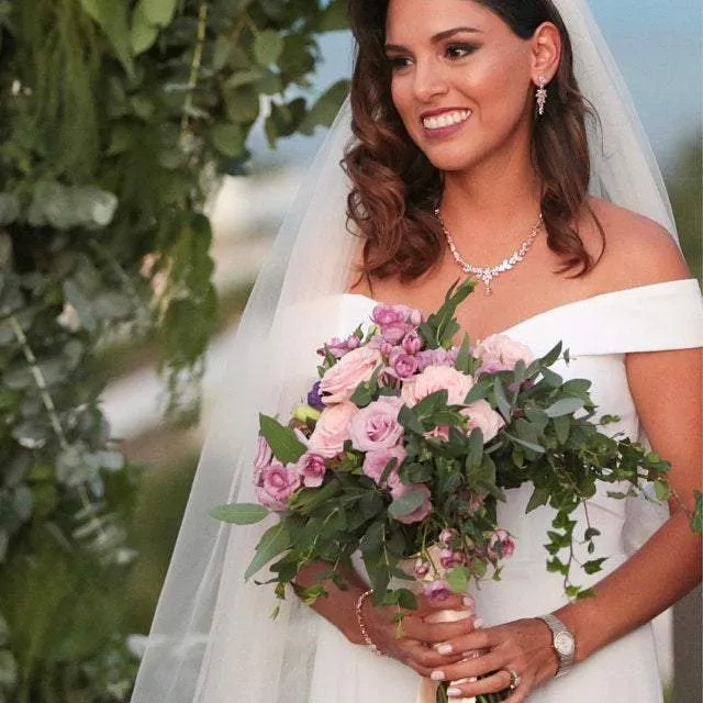 Wedding Crystal Drop Earrings - Holly