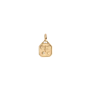 World gold day bee pendant